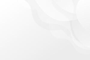 White wavy abstract business background. White and grey soft subtle background. Flowing dynamic curvy lines for websites and social media vector