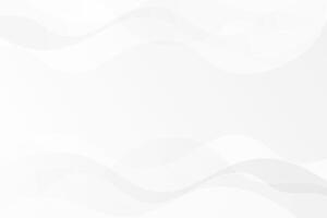 White and grey soft waves subtle background. Flowing dynamic curvy lines for websites and social media vector