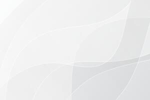 White wavy abstract business background. White and grey soft subtle background. Flowing dynamic curvy lines for websites and social media vector