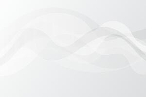 White and grey waves soft subtle background. Flowing dynamic curvy lines for websites and social media vector