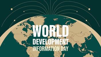 World Development Information Day, Information as a Catalyst for Sustainable Development vector