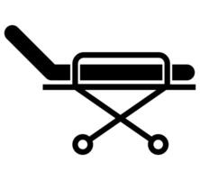 Stretcher icon isolated on white background. Stretcher icon set on white background. EPS 10 vector