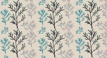 A pattern with plants on it vector