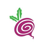 Beet or Bits - Vegetable Icon Logo Template Illustration Design vector