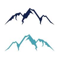 Mountain, Volcano, Summit, Peak Icon Logo Template Illustration Design vector