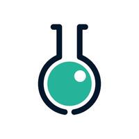 Flask Laboratory Icon Logo Template vector