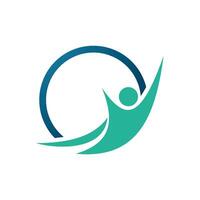 Human Shape Icon Logo Template vector