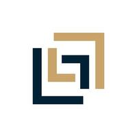 Abstract Square Lines Icon Logo Template vector