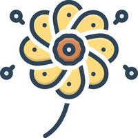 Color icon for pollen vector