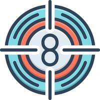 Color icon for countdown vector