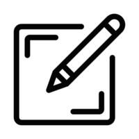 Illustration of an edit document icon, symbolizing writing, editing, and creating digital content. Editable stroke. vector