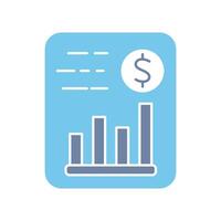 financial statement concept line icon. Simple element illustration. financial statement outline symbol design. vector