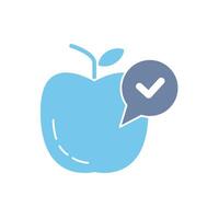 balanced diet concept line icon. Simple element illustration. balanced diet concept outline symbol design. vector