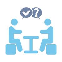 consultation concept line icon. Simple element illustration. consultation concept outline symbol design. vector