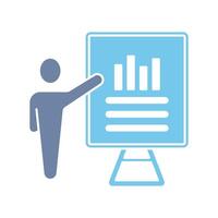 presentation concept line icon. Simple element illustration. presentation concept outline symbol design. vector