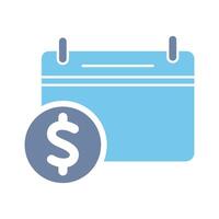 fiscal year concept line icon. Simple element illustration. fiscal year outline symbol design. vector