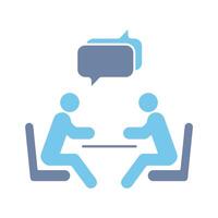 meeting concept line icon. Simple element illustration. meeting concept outline symbol design. vector