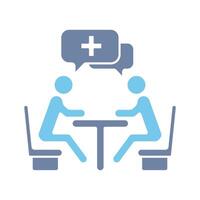 consultation concept line icon. Simple element illustration. consultation concept outline symbol design. vector