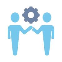 team concept line icon. Simple element illustration. team concept outline symbol design. vector