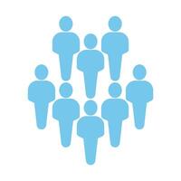 crowd concept line icon. Simple element illustration. crowd concept outline symbol design. vector