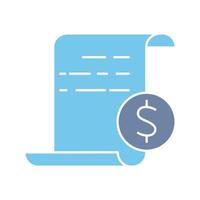 invoice concept line icon. Simple element illustration. invoice outline symbol design. vector