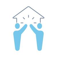 neighborhood concept line icon. Simple element illustration.neighborhood concept outline symbol design. vector