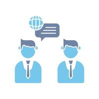communicate concept line icon. Simple element illustration. communicate concept outline symbol design. vector