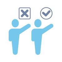epvote concept line icon. Simple element illustration. vote concept outline symbol design. vector