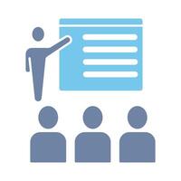 seminar concept line icon. Simple element illustration. seminar concept outline symbol design. vector