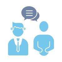 interview concept line icon. Simple element illustration. interview concept outline symbol design. vector