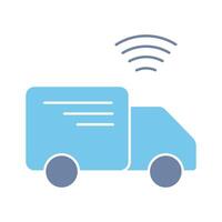 smart logistic concept line icon. Simple element illustration. smart logistic concept outline symbol design. vector