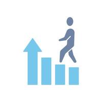 personal growth concept line icon. Simple element illustration. personal growth concept outline symbol design. vector