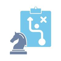 strategy concept line icon. Simple element illustration. strategy concept outline symbol design. vector