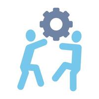 teamwork concept line icon. Simple element illustration. teamwork concept outline symbol design. vector