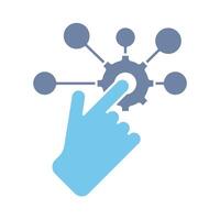 interactive concept line icon. Simple element illustration. interactive concept outline symbol design. vector