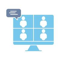 online workshop concept line icon. Simple element illustration. online workshop concept outline symbol design. vector