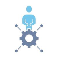 skill building concept line icon. Simple element illustration. skill building concept outline symbol design. vector