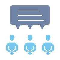 discussion concept line icon. Simple element illustration. discussion concept outline symbol design. vector