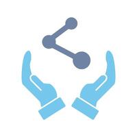 sharing concept line icon. Simple element illustration.sharing concept outline symbol design. vector