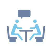 deliberation concept line icon. Simple element illustration. deliberation concept outline symbol design. vector
