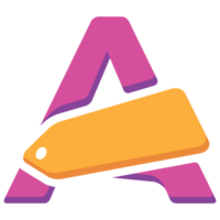 A letter with a yellow and pink tag on it png