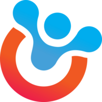 The logo for the app, which is a colorful circle with a person in the middle png