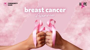Breast Cancer Survivor Community Cover  template