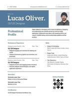 UI/UX Designer Resume Template
