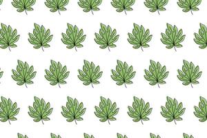 green aralia leaves pattern background. green aralia leaf seamless pattern. aralia leaves pattern background. seamless patterns with green leaves of aralia. vector