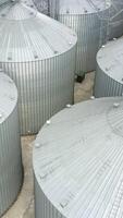 Modern large granary. Plant for the drying and storage of grain Vertical video
