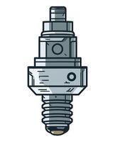 A spark plug icon isolated vector
