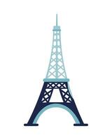 eiffel tower icon isolated vector