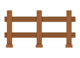 garden wooden fence border icon isolated vector