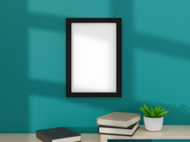 A realistic photo frame mockup for showcasing artwork, photography, or designs in a modern, minimalist, and high-resolution presentation psd